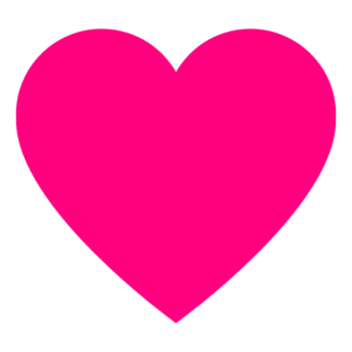 Heart Decal (Hot Pink)